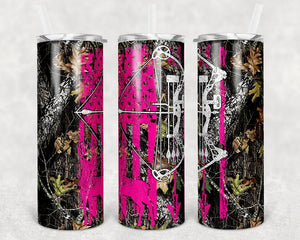 Camo with Pink Tumbler