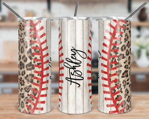 Baseball and Leopard Tumbler